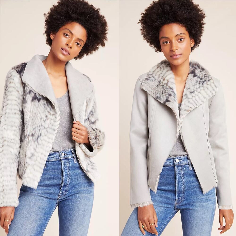 Anthropologie Marrakech Reversible Moto Jacket